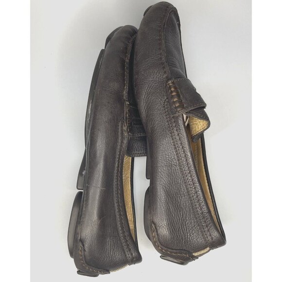 COACH Neal Brown M sz 7/W sz 9  Nappa Leather Penny Loafers Mocs Shoes Slip on main image 4